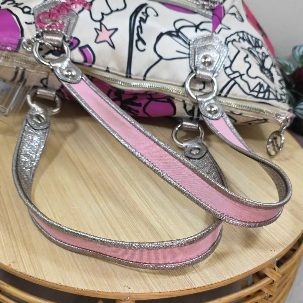 Coach Poppy Floral Graffiti Tote & Matching Wallet